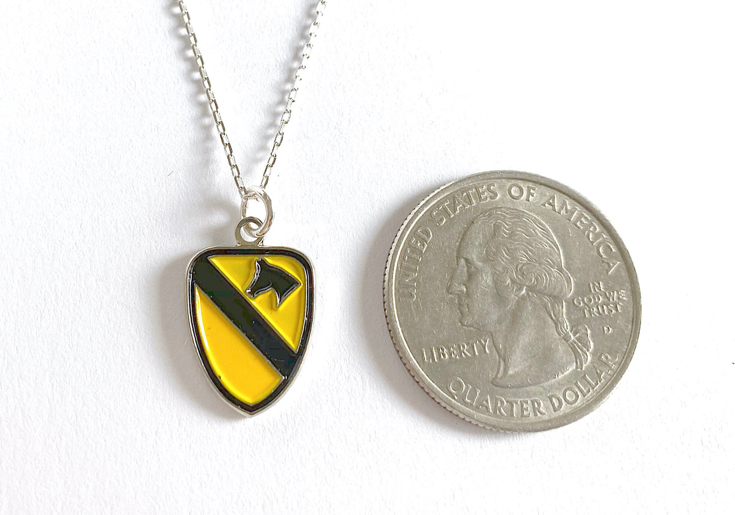 1st Cavalry Division Charm Necklace