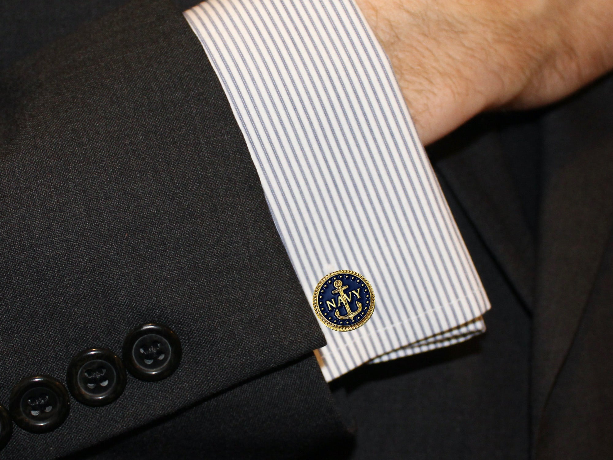 Navy Cufflinks