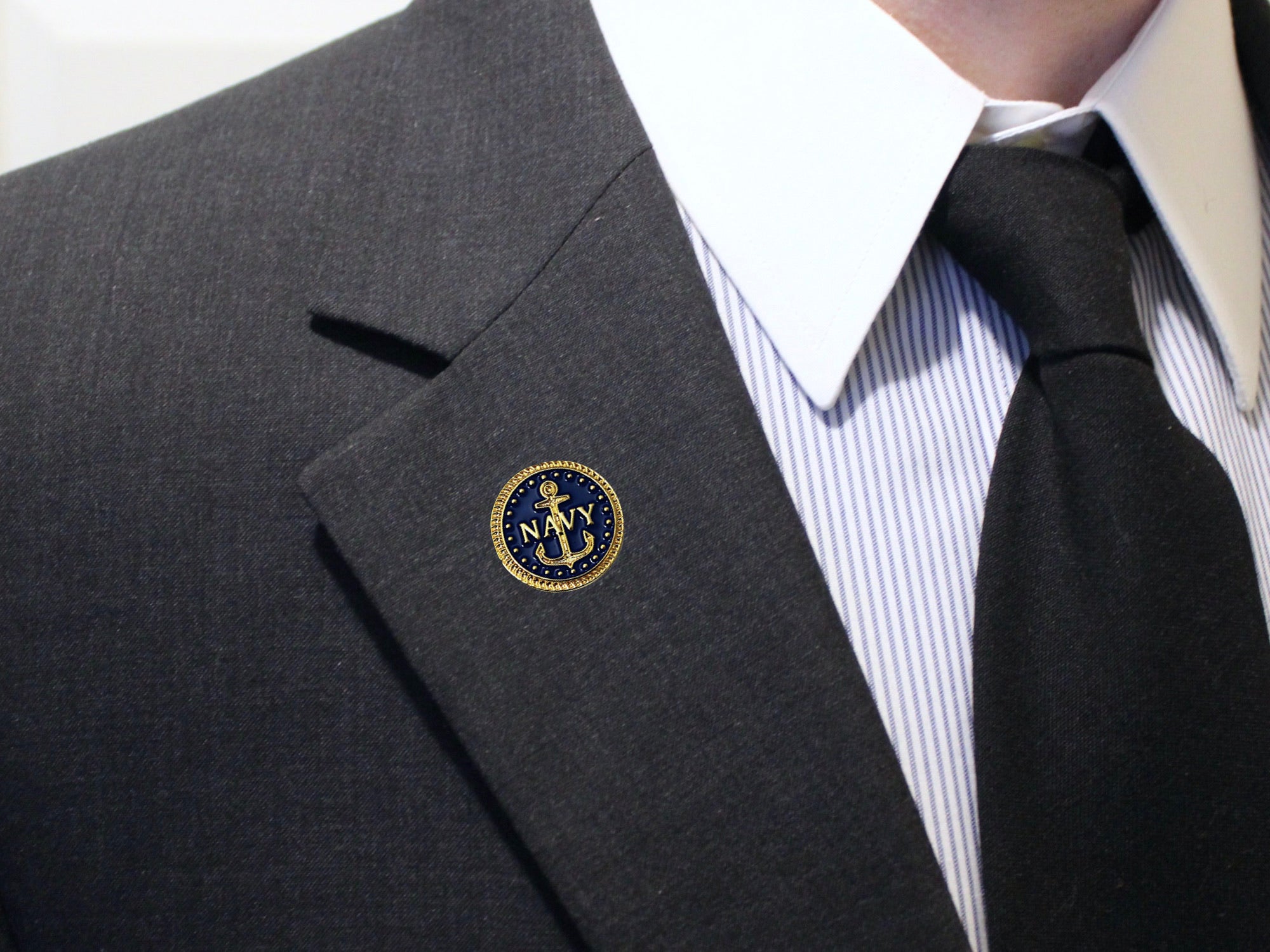 Navy Lapel Pin