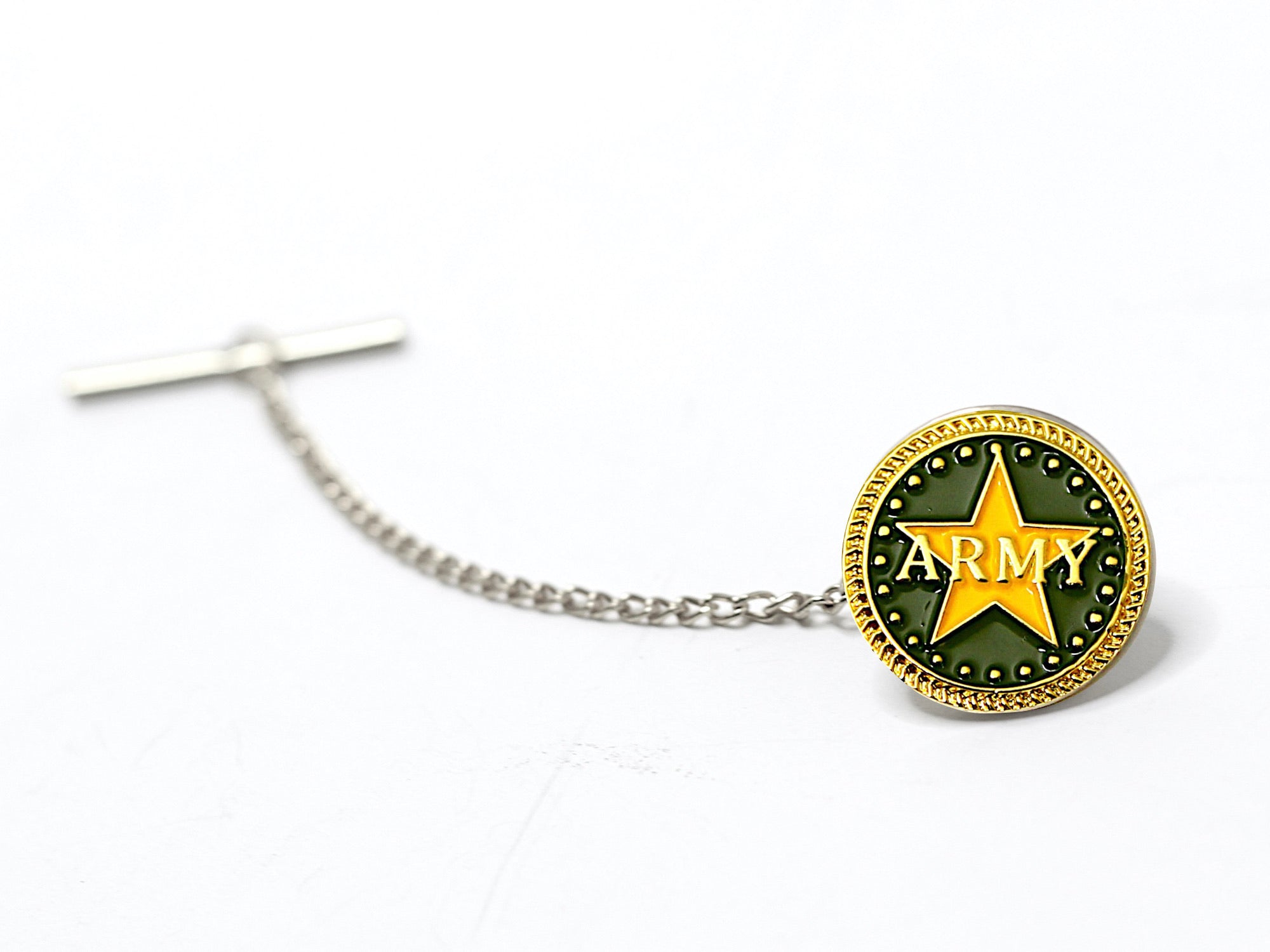 Army Silver Tie Tack