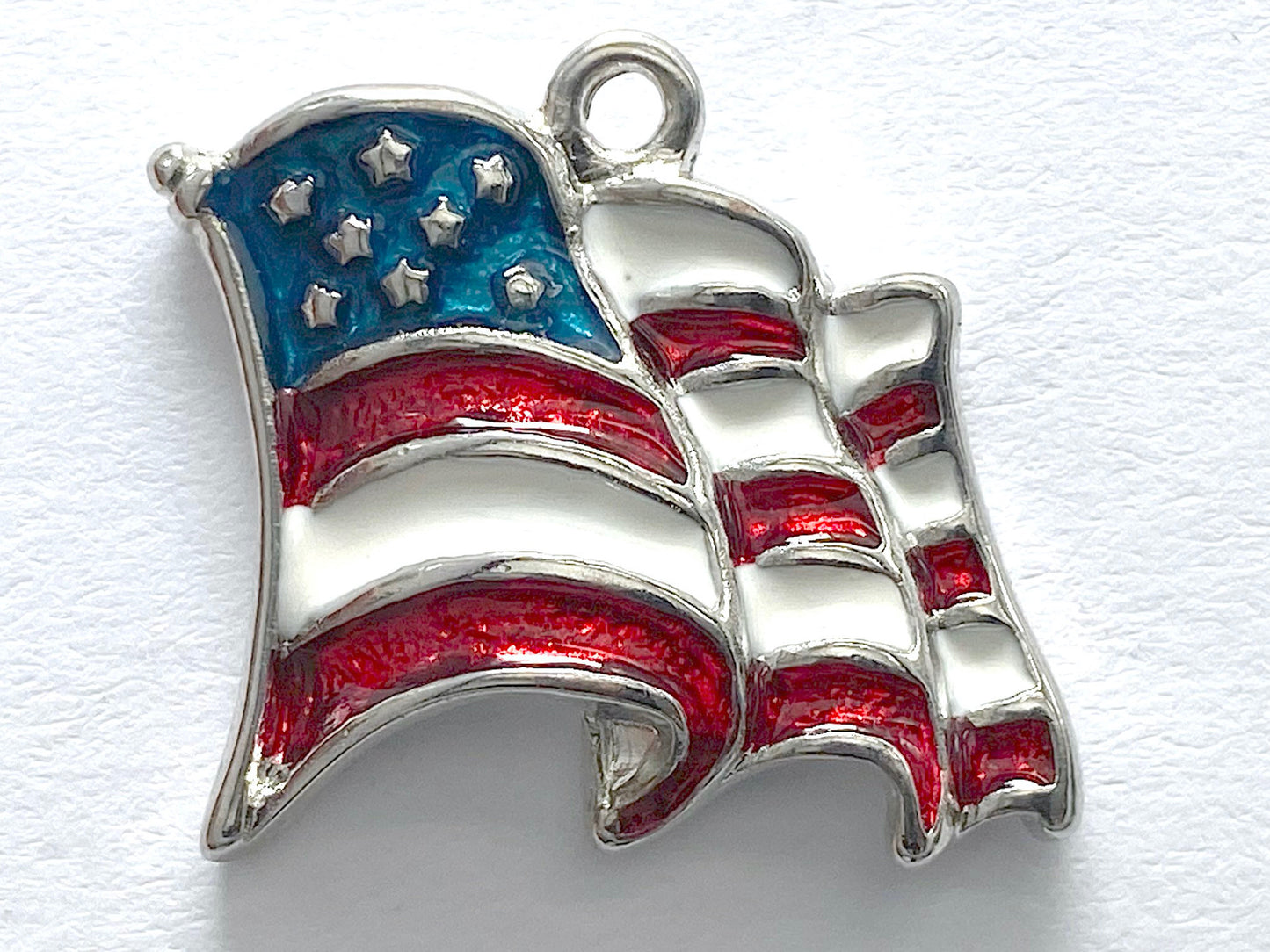 Jewelry Bar | American Flag Red, White, and Blue Charm