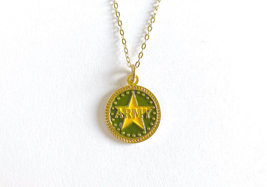 Army Charm Necklace