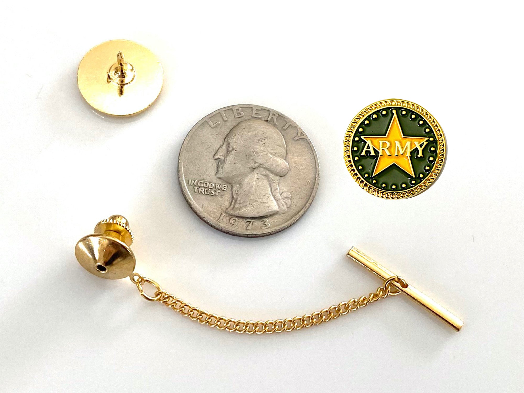 Army Gold Tie Tack