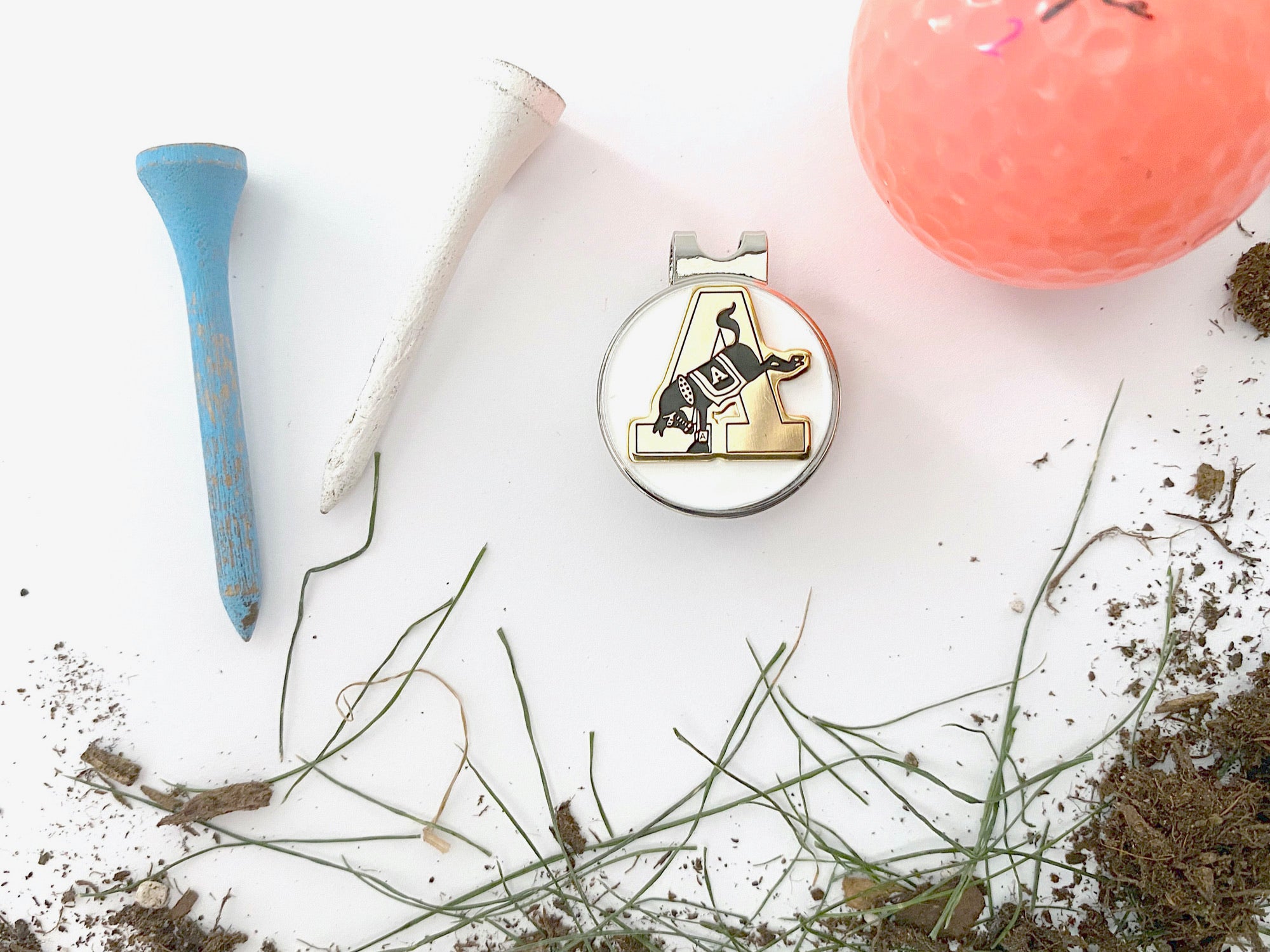 USMA Gold "A" Golf Hat Clip and Ball Marker