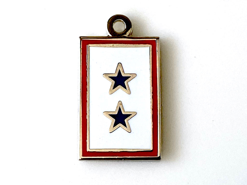 2 Blue Star Service Flag Charm