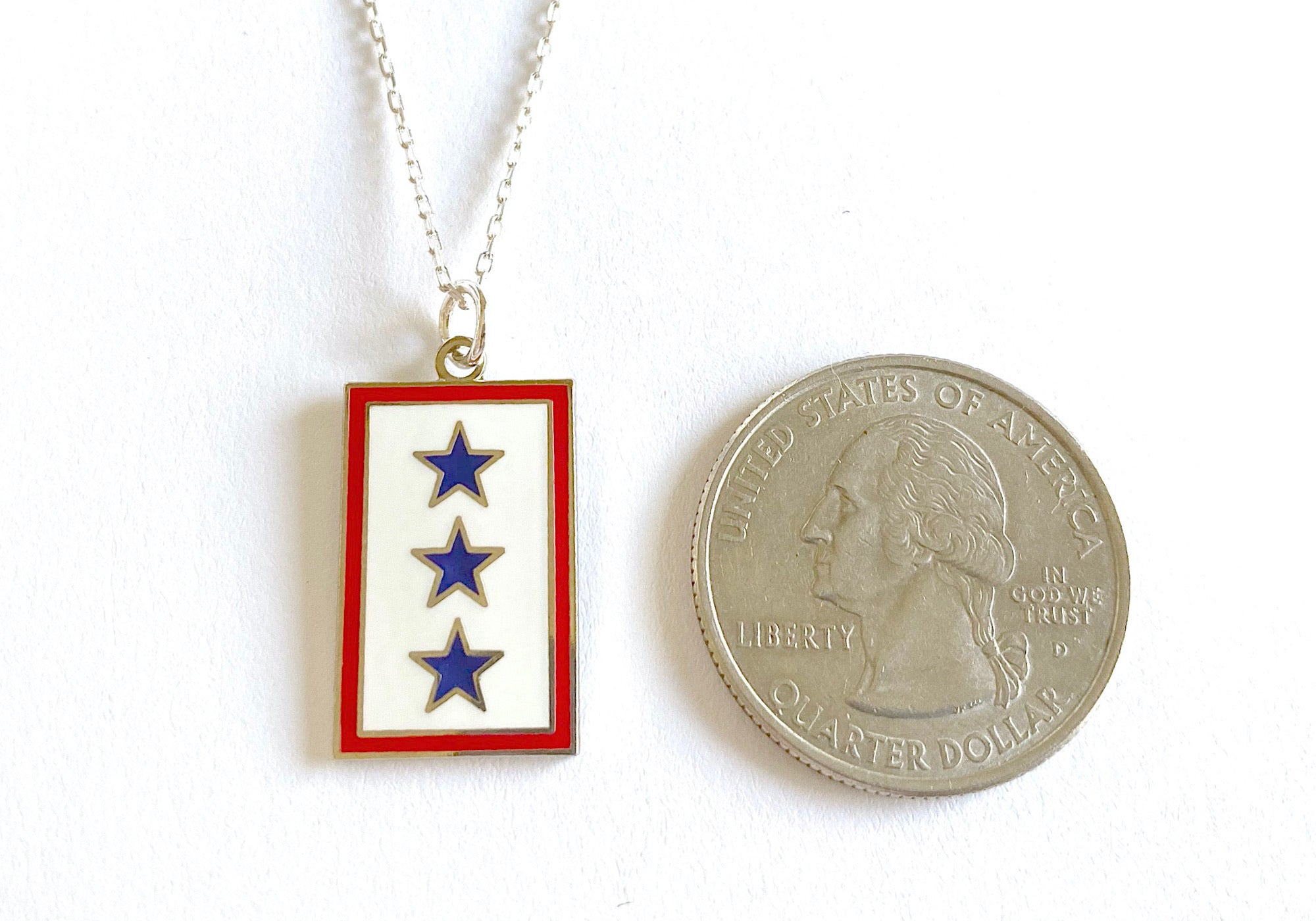 Blue Star (3 Star) Charm Necklace