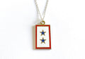 Blue Star (2 Star) Charm Necklace