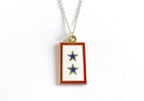 Blue Star (2 Star) Charm Necklace