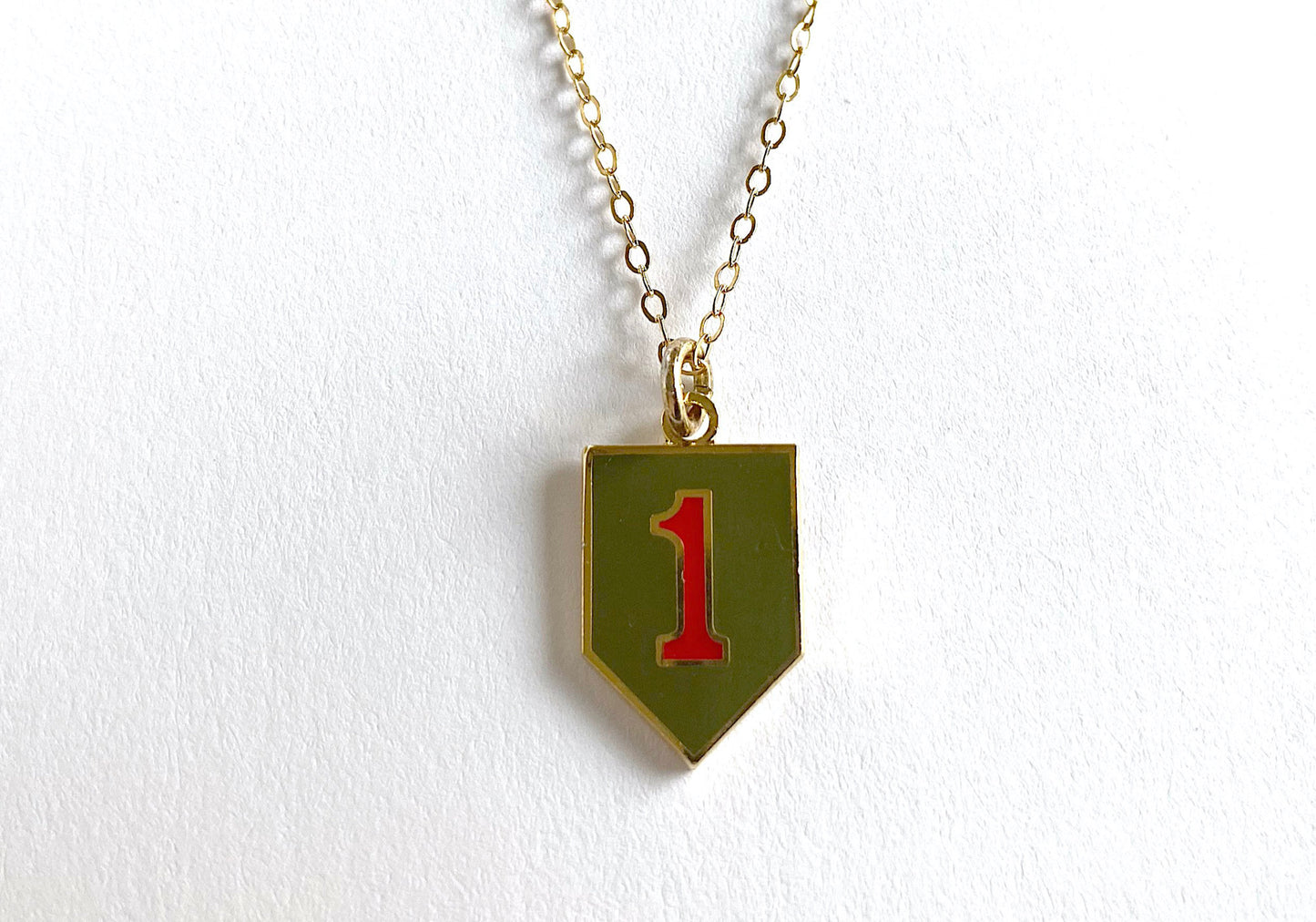 1st Infantry Division Charm Necklace