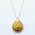Legacy Collection | Button Sleek Gold Necklace