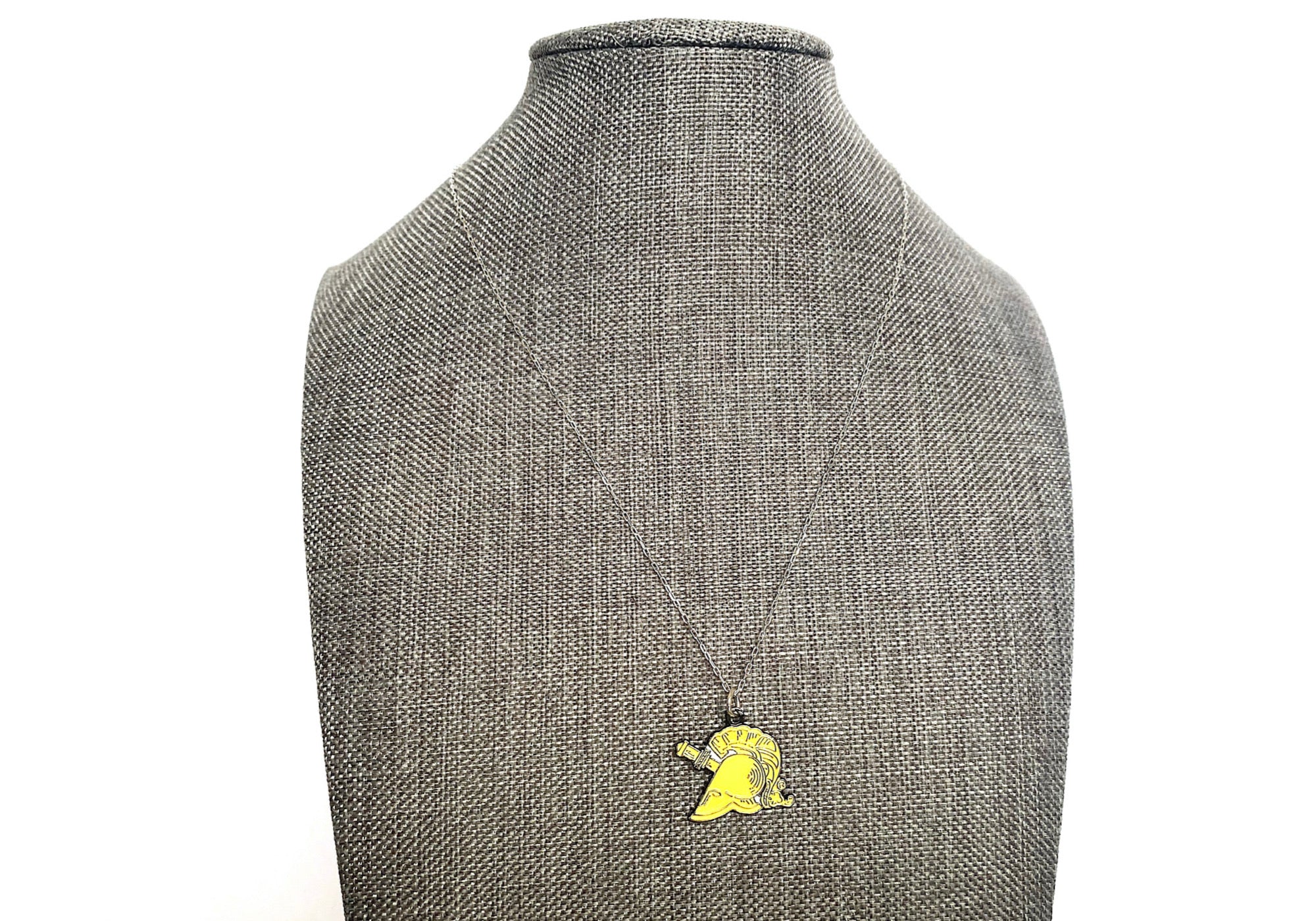 West Point Athena Yellow Charm Necklace