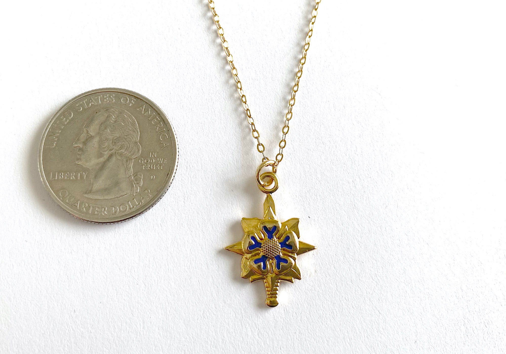 Military Intelligence (MI) Charm Necklace