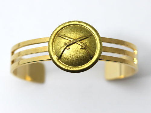 1870's Indian War Infantry Insignia on Cuff Bracelet