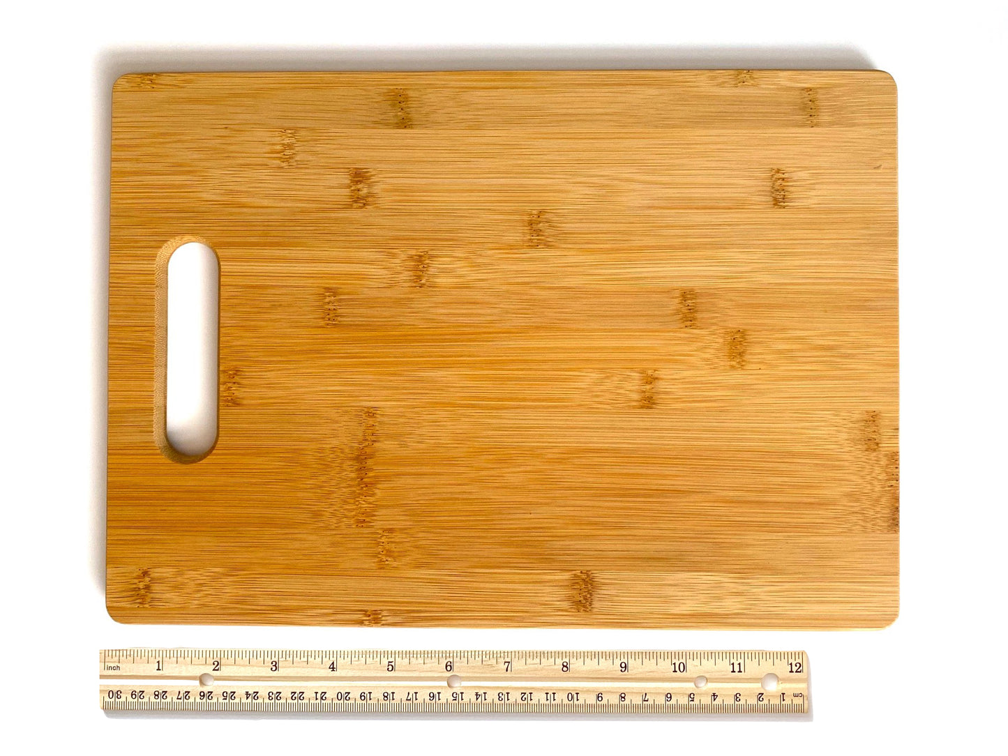 Initial and Text Rectangle Cutting Board