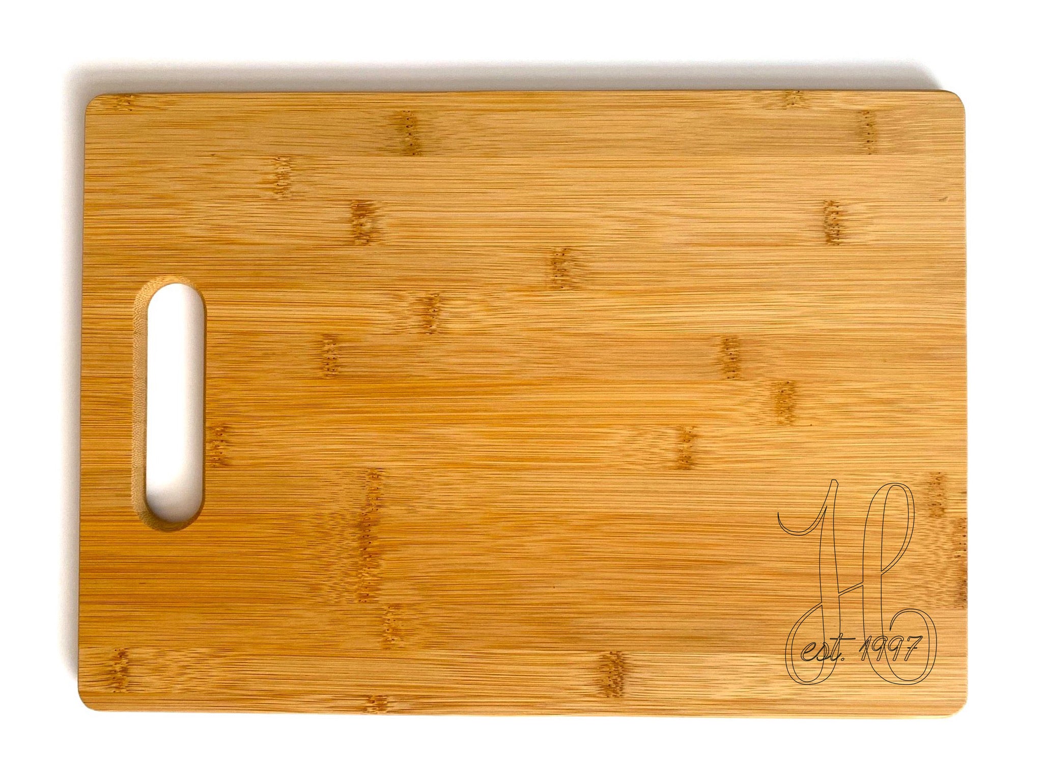 Initial with Year Established Rectangle Cutting Board