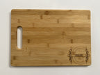 Initial and Text Rectangle Cutting Board