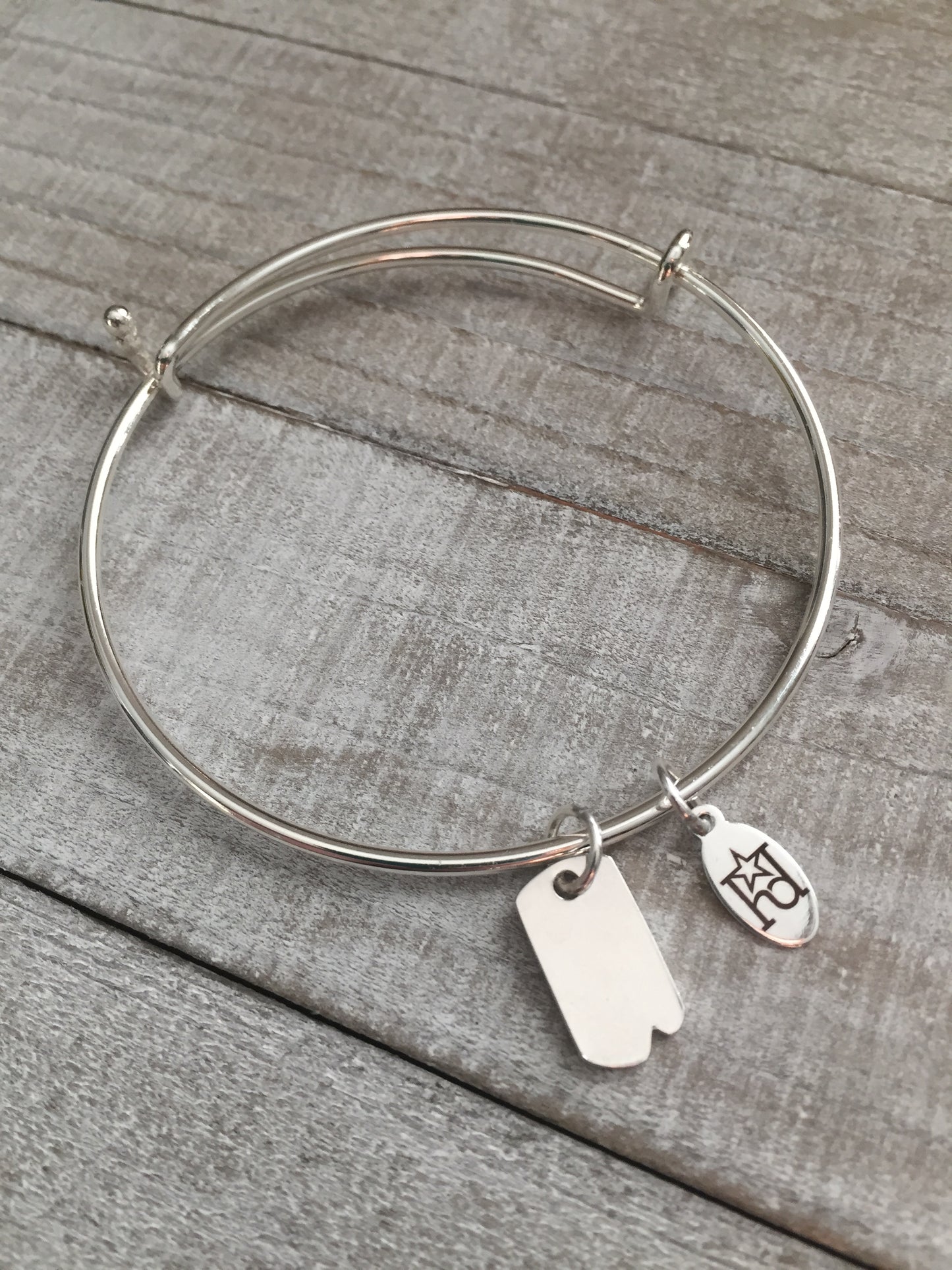 Limited Edition Military Dog Tag Memory Wire Bracelet