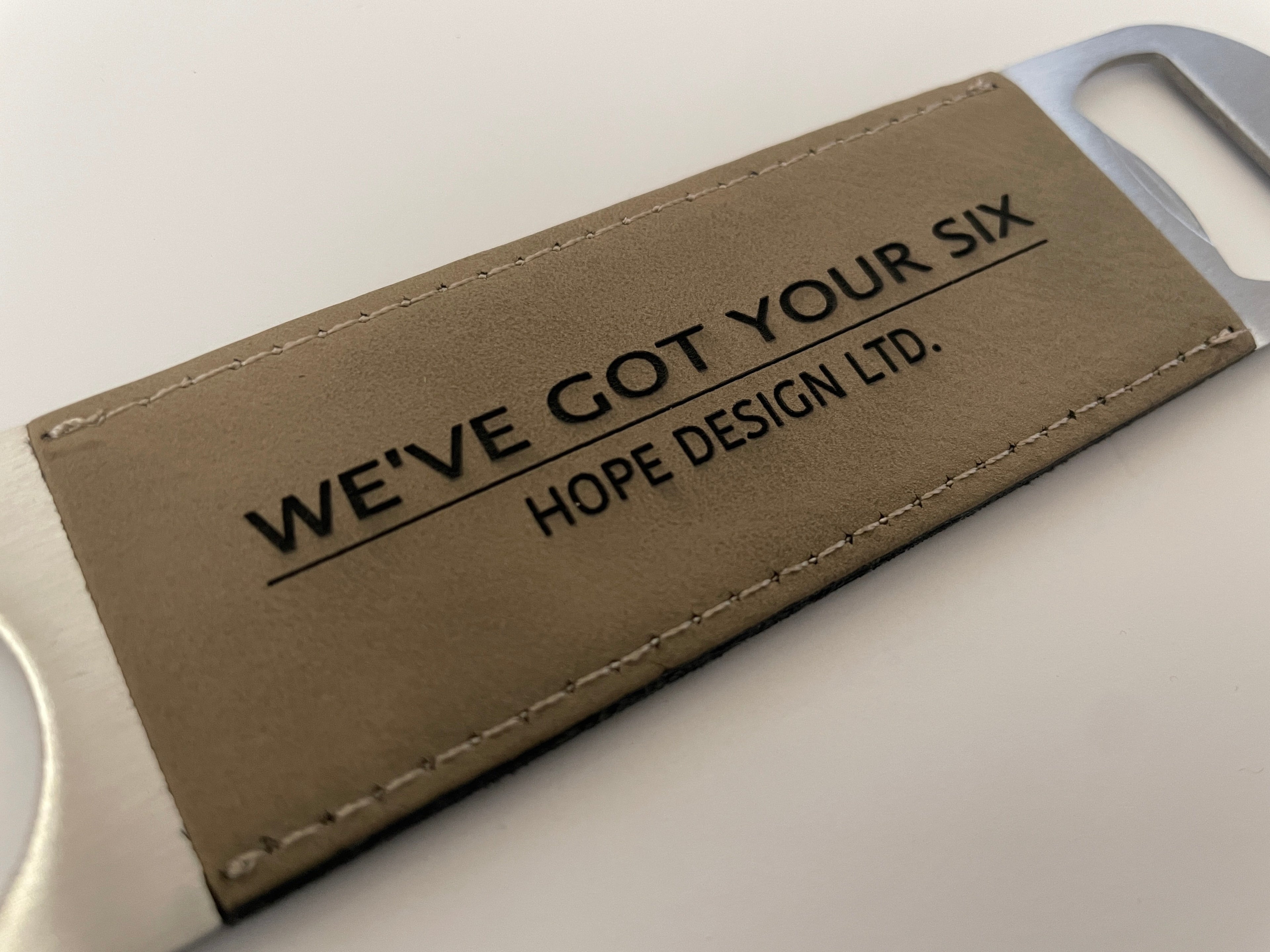 We've Got Your Six Bottle Opener