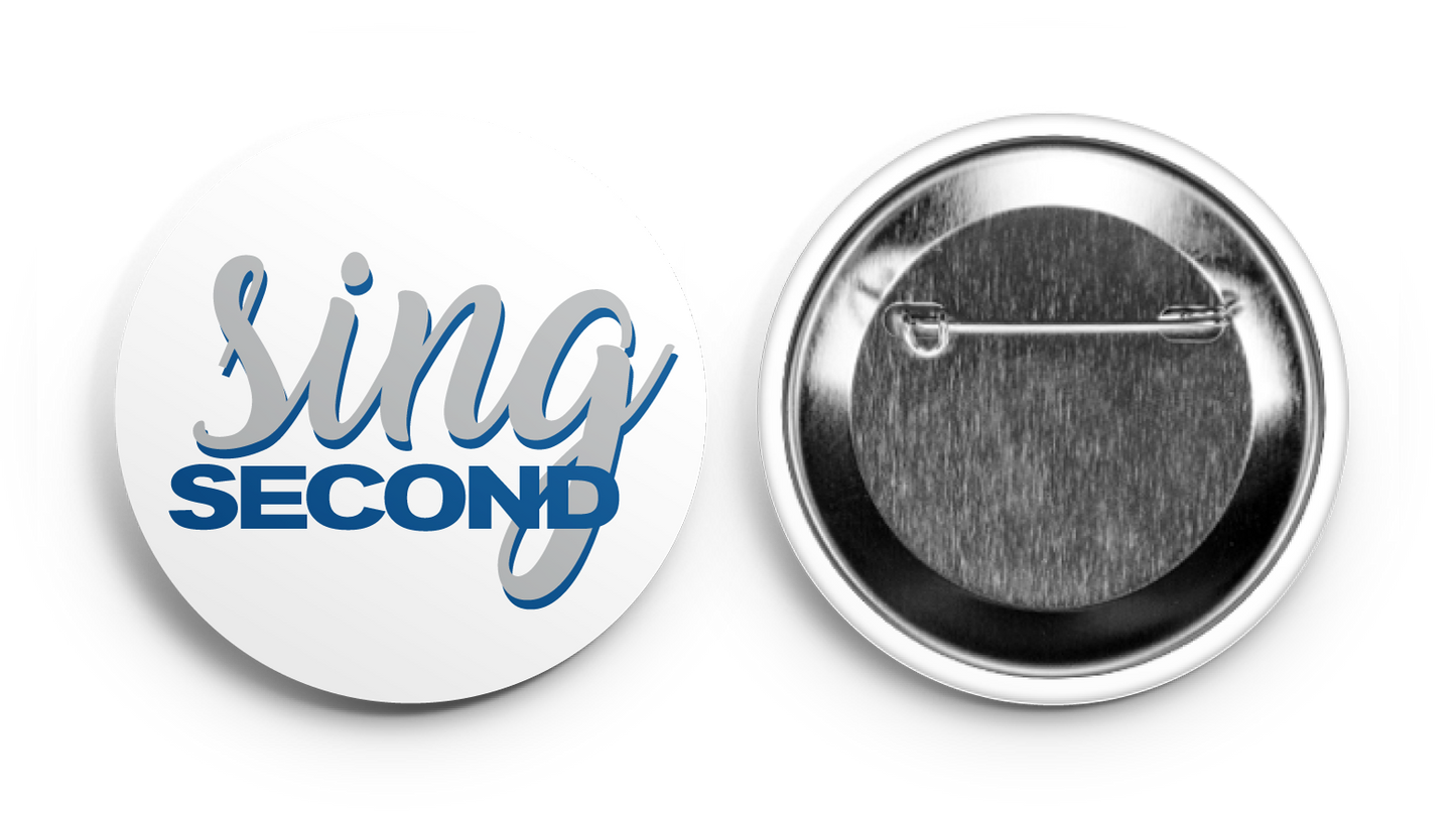 Sing Second Air Force Supporter Button