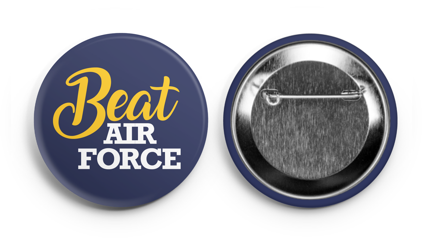 Beat Air Force! Navy Supporter Button