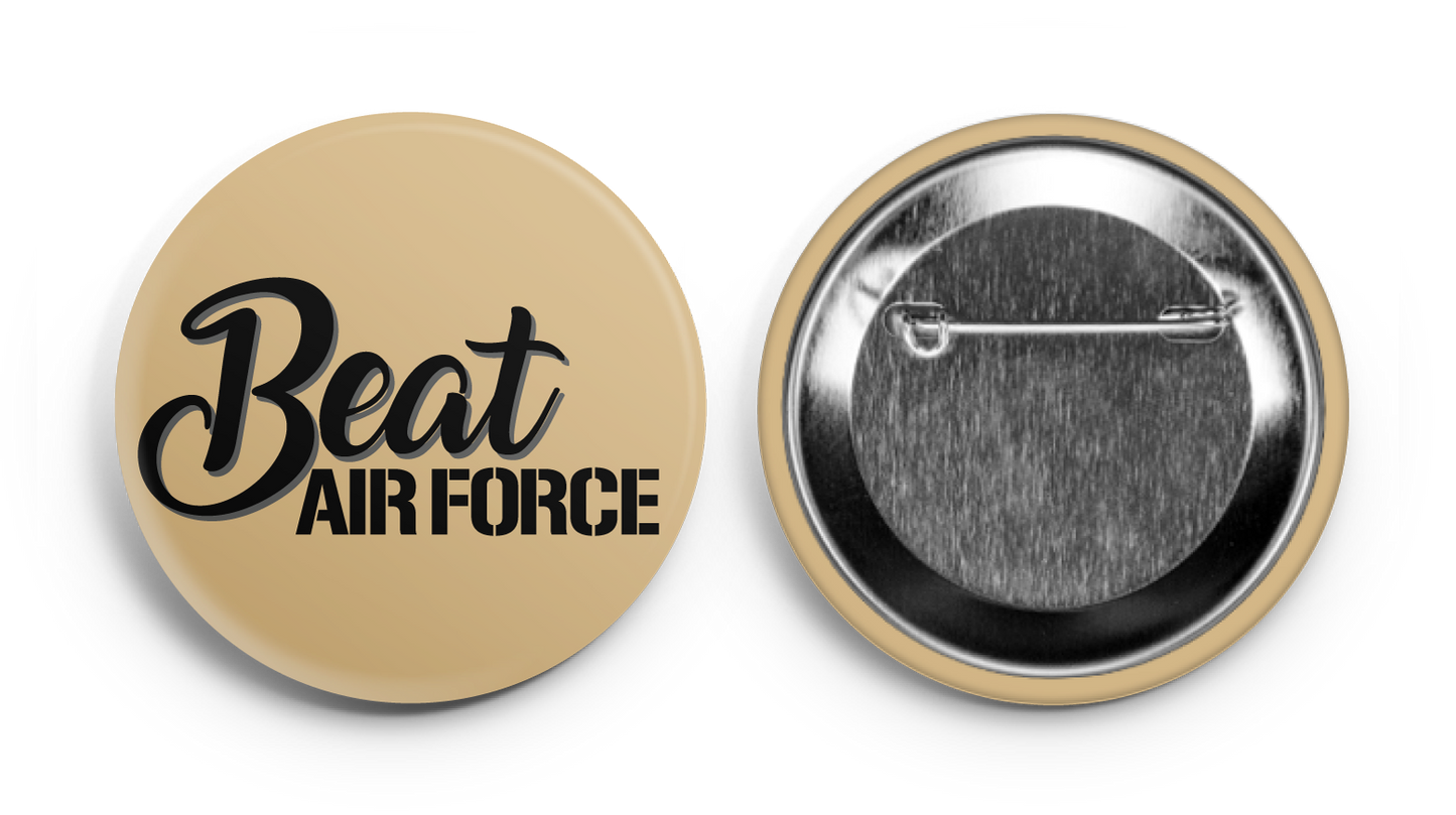 Beat Air Force! Army Supporter Button