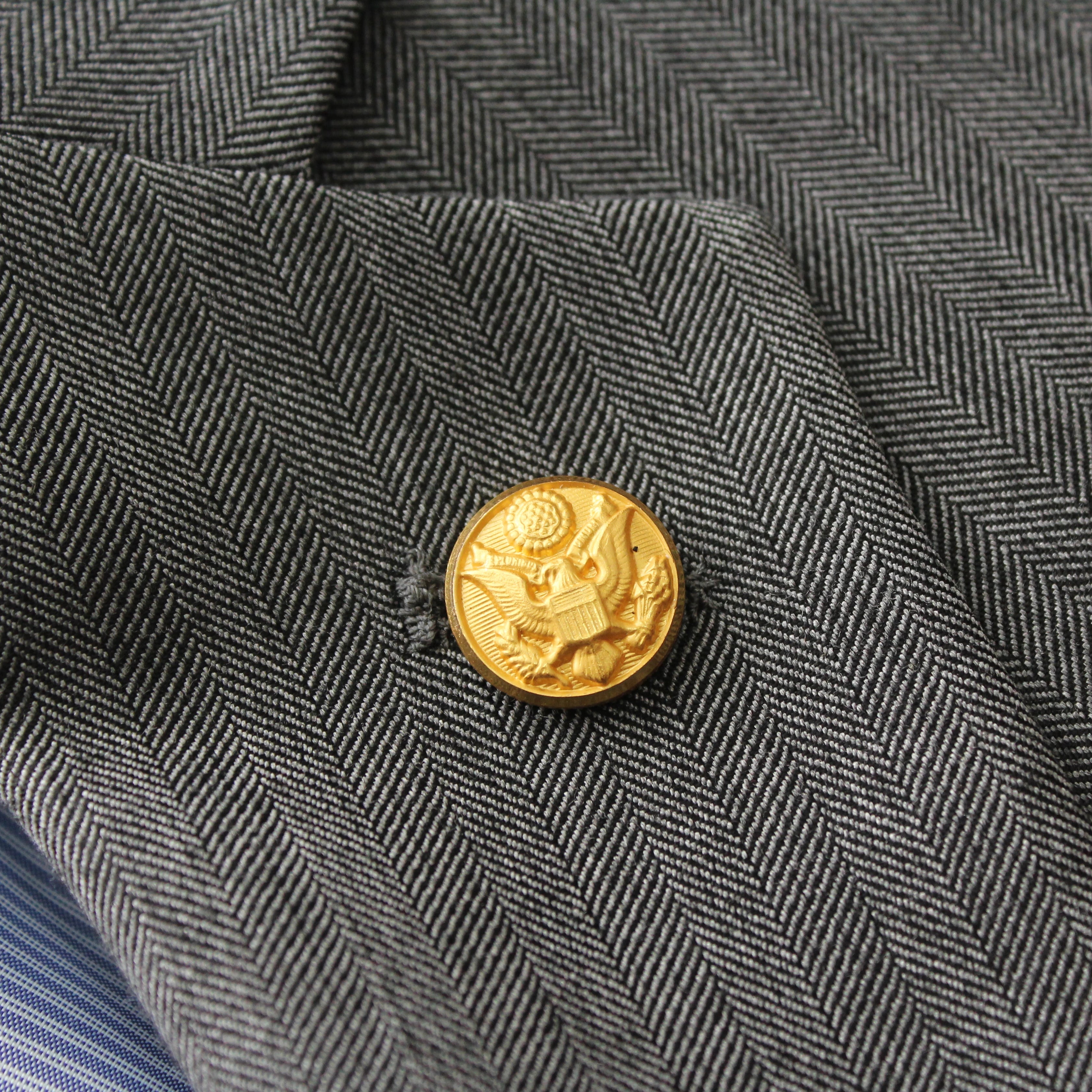 Army Button Lapel Pin