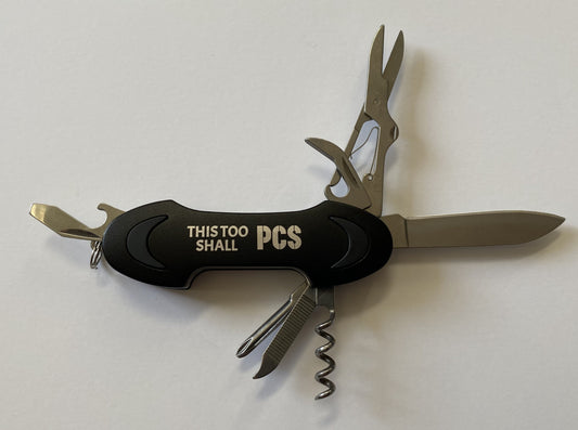 "This Too Shall PCS" Multi-Purpose Pocket Knife