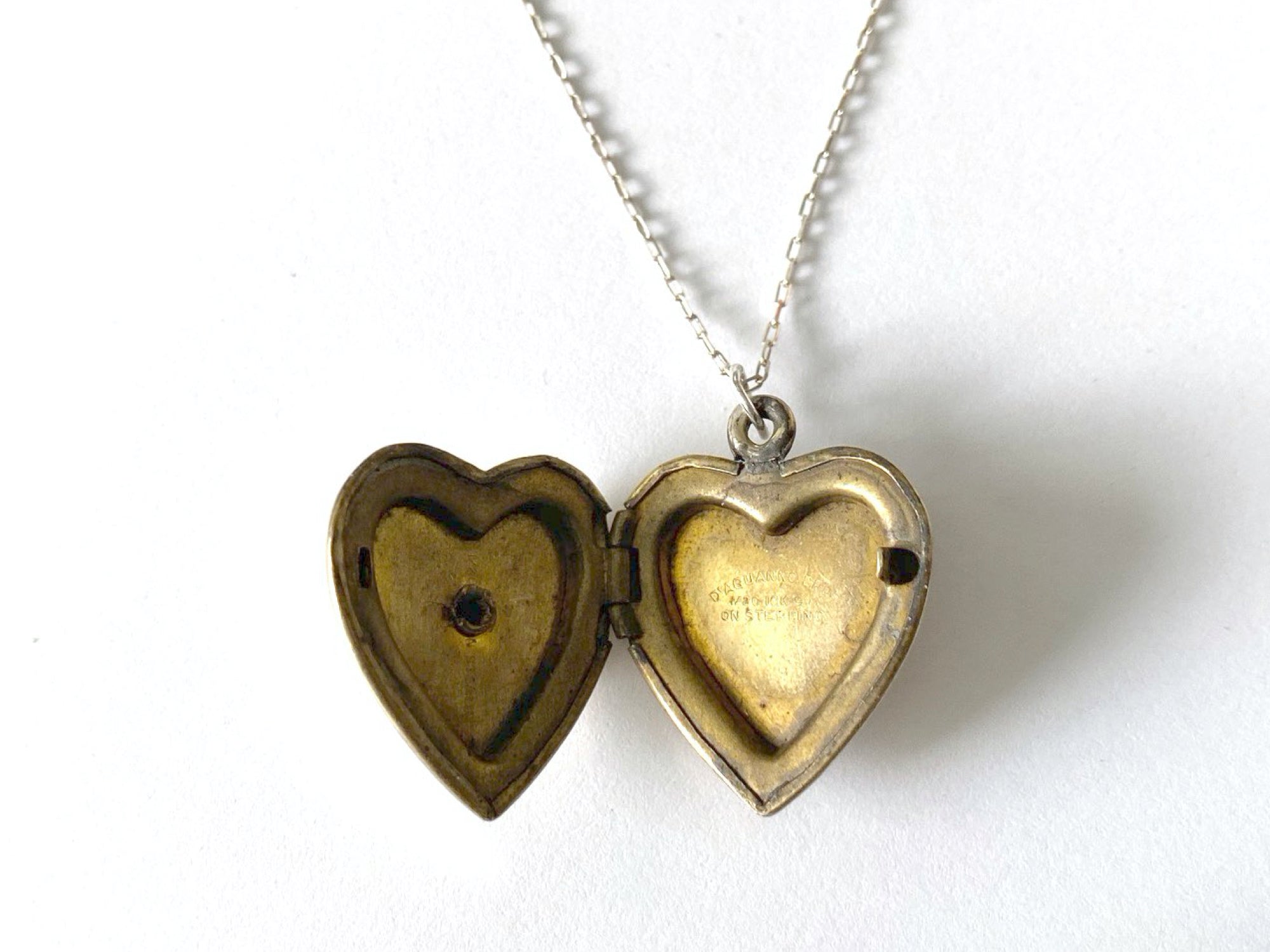 Vintage Sweetheart Necklace | Navy Heart Locket VB801