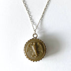 Vintage Women's Army Corps Uniform Button Necklace