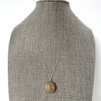 Vintage Women's Army Corps Uniform Button Necklace