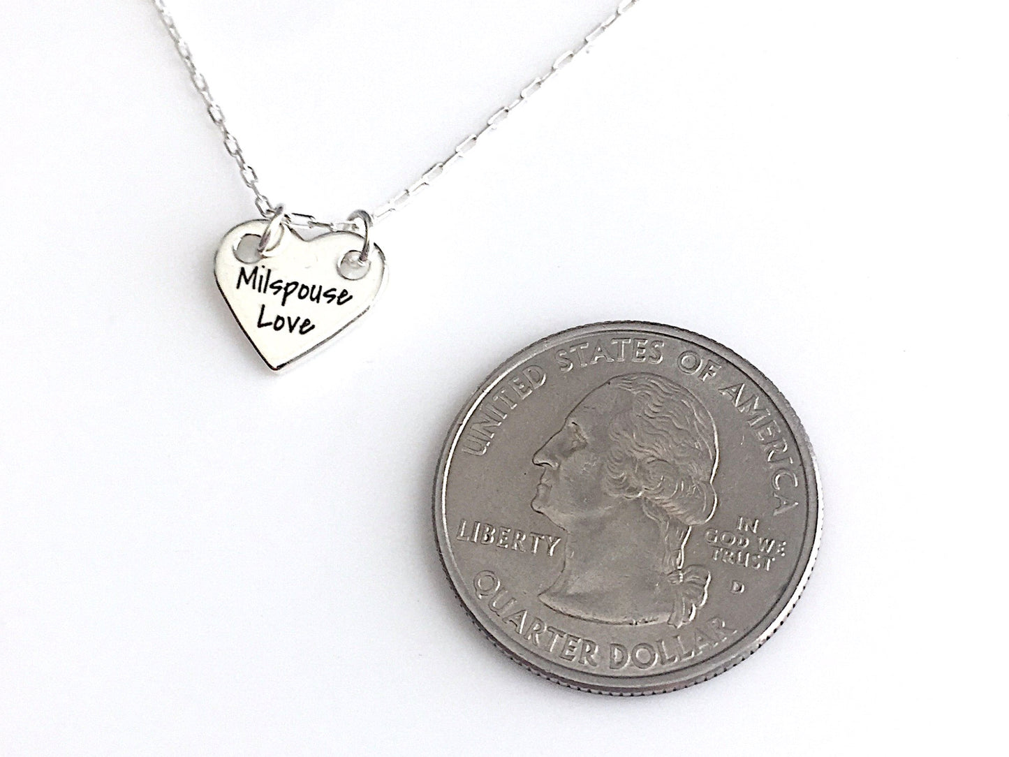 MilSpouse Love Necklace