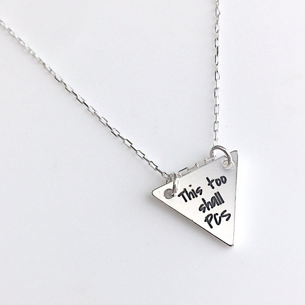 This Too Shall PCS Silver Necklace