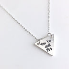 This Too Shall PCS Silver Necklace