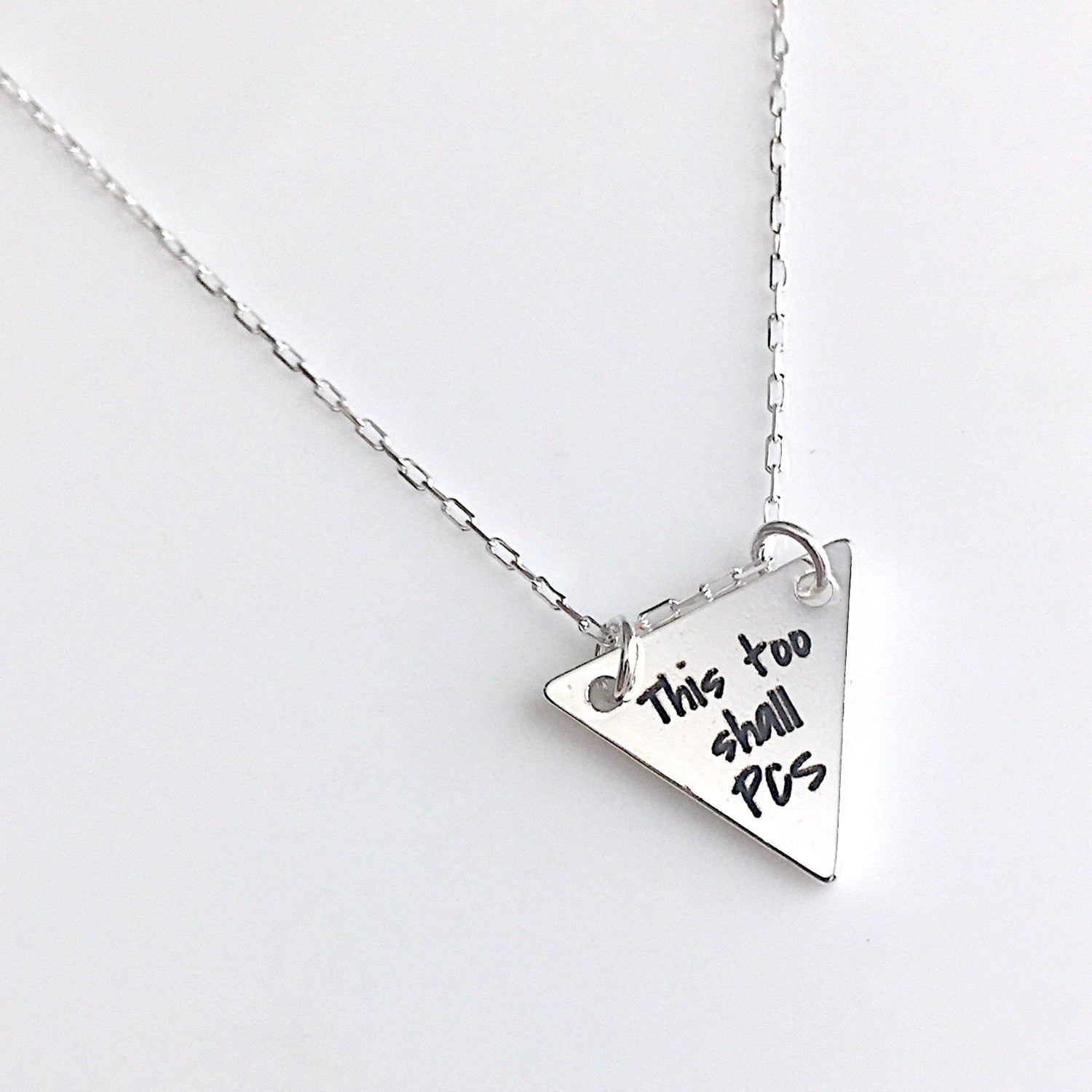 This Too Shall PCS Silver Necklace