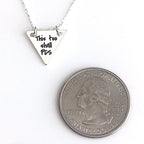 This Too Shall PCS Silver Necklace