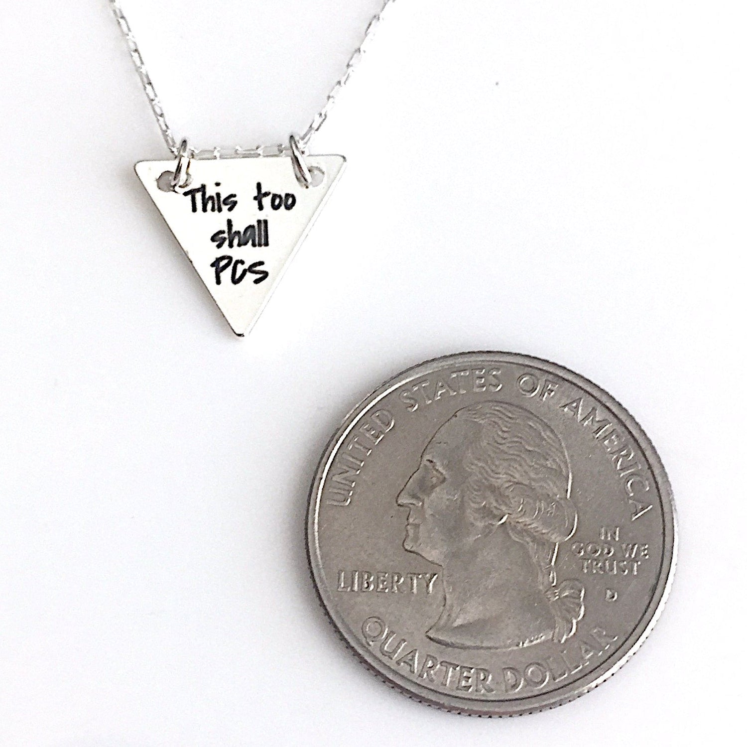 This Too Shall PCS Silver Necklace