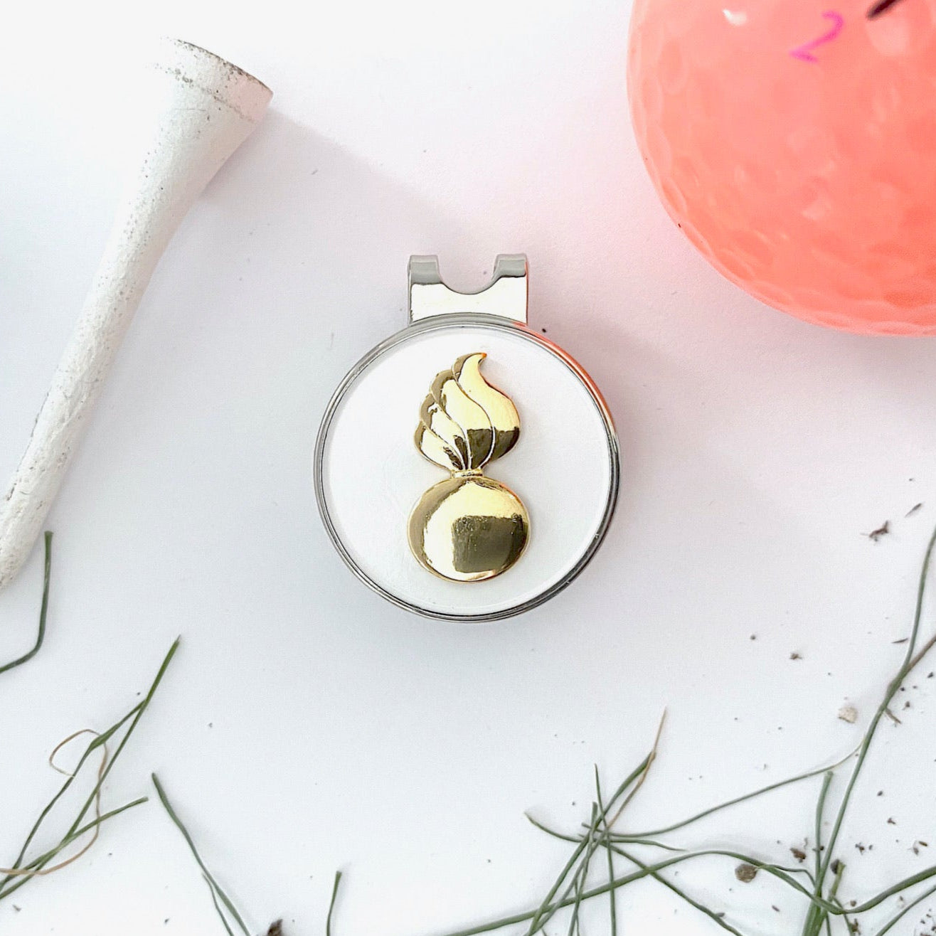Ordnance Corps Golf Hat Clip and Ball Marker