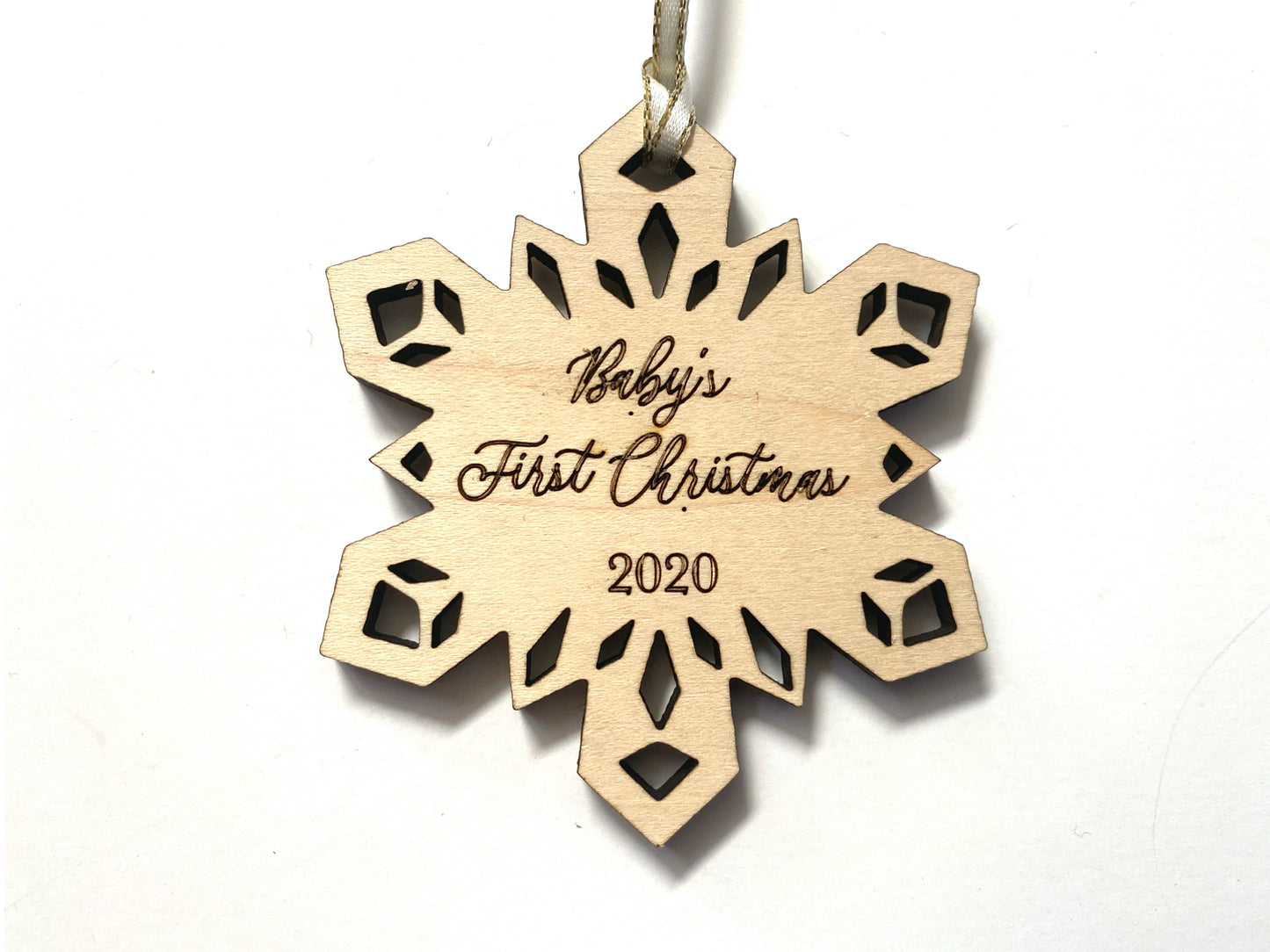 Baby's 1st Christmas Wood Ornament