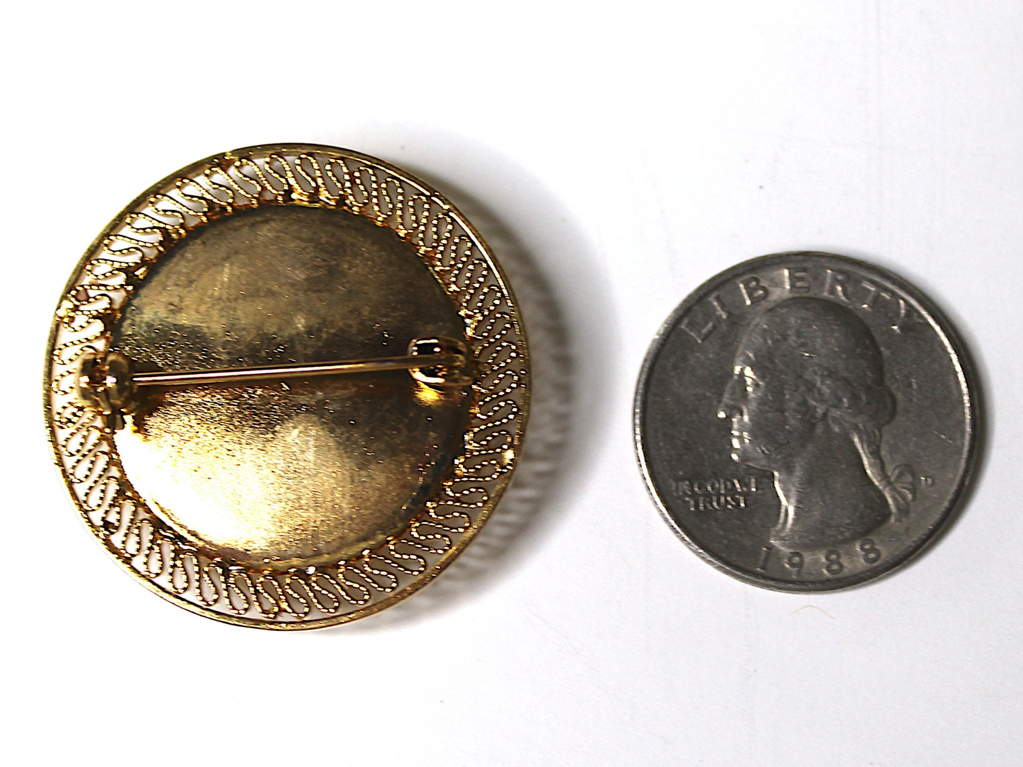 US Coast Guard Auxiliary Vintage Brooch BR145