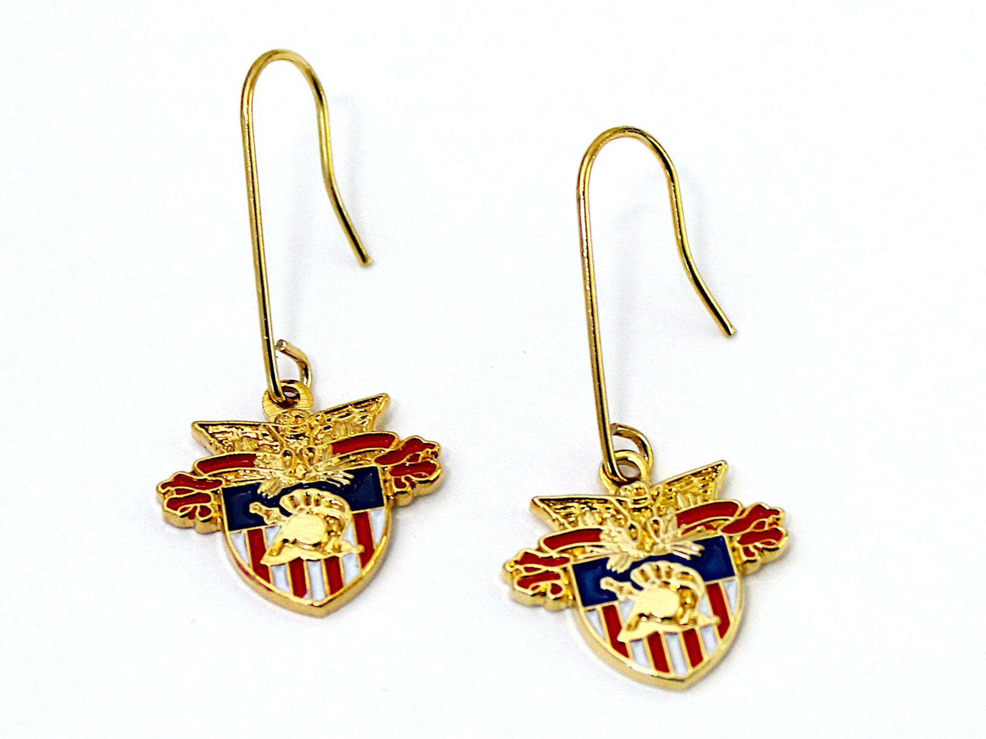 USMA Crest French Wire Earrings