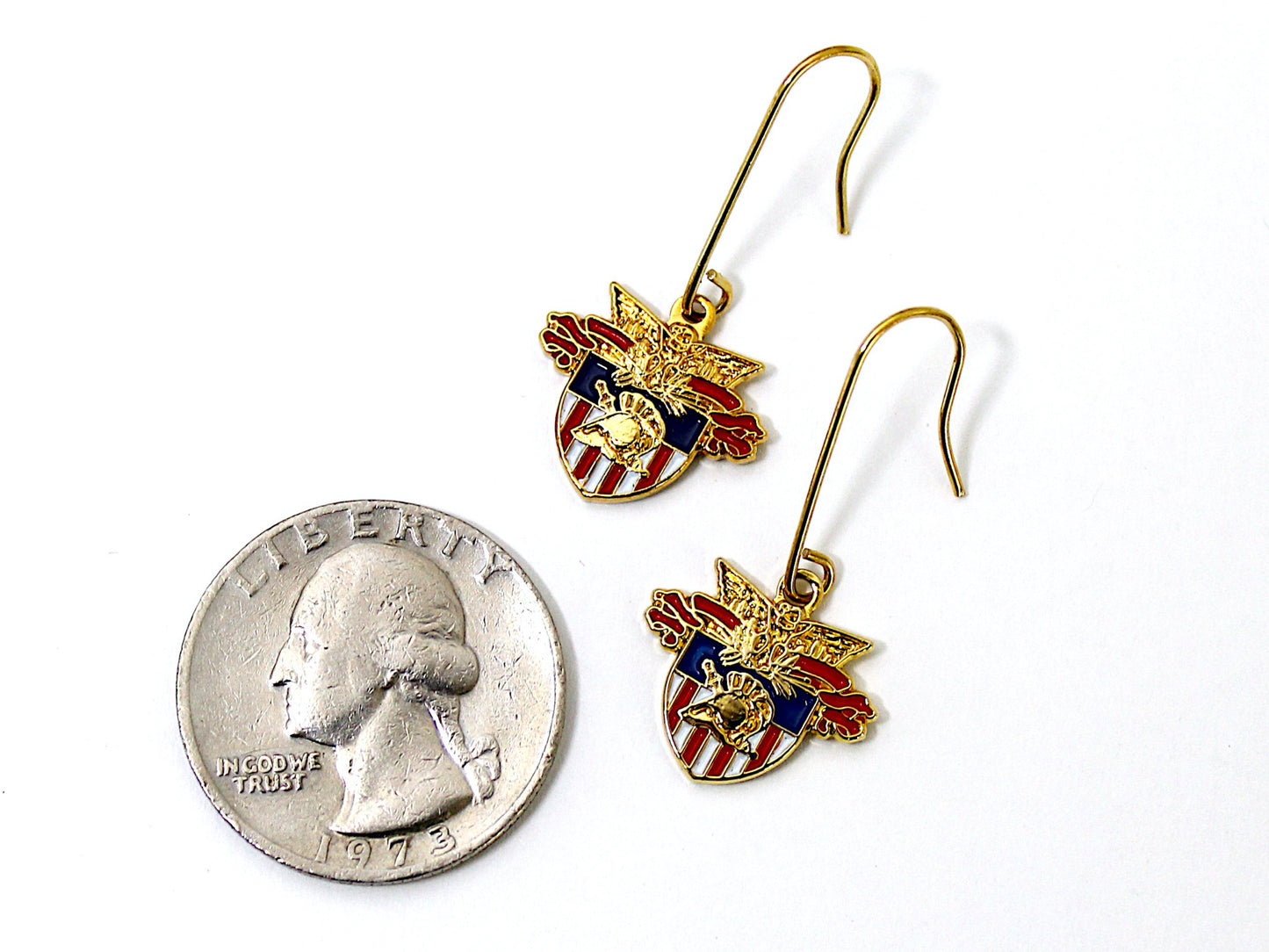 USMA Crest French Wire Earrings