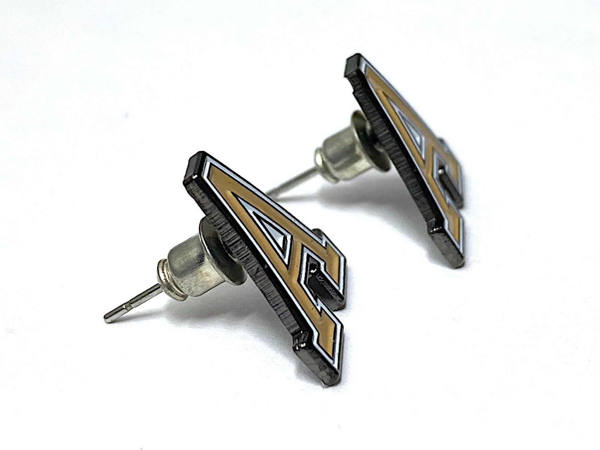 USMA block Army 'A' Post Stud Earrings