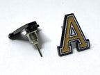 USMA block Army 'A' Post Stud Earrings