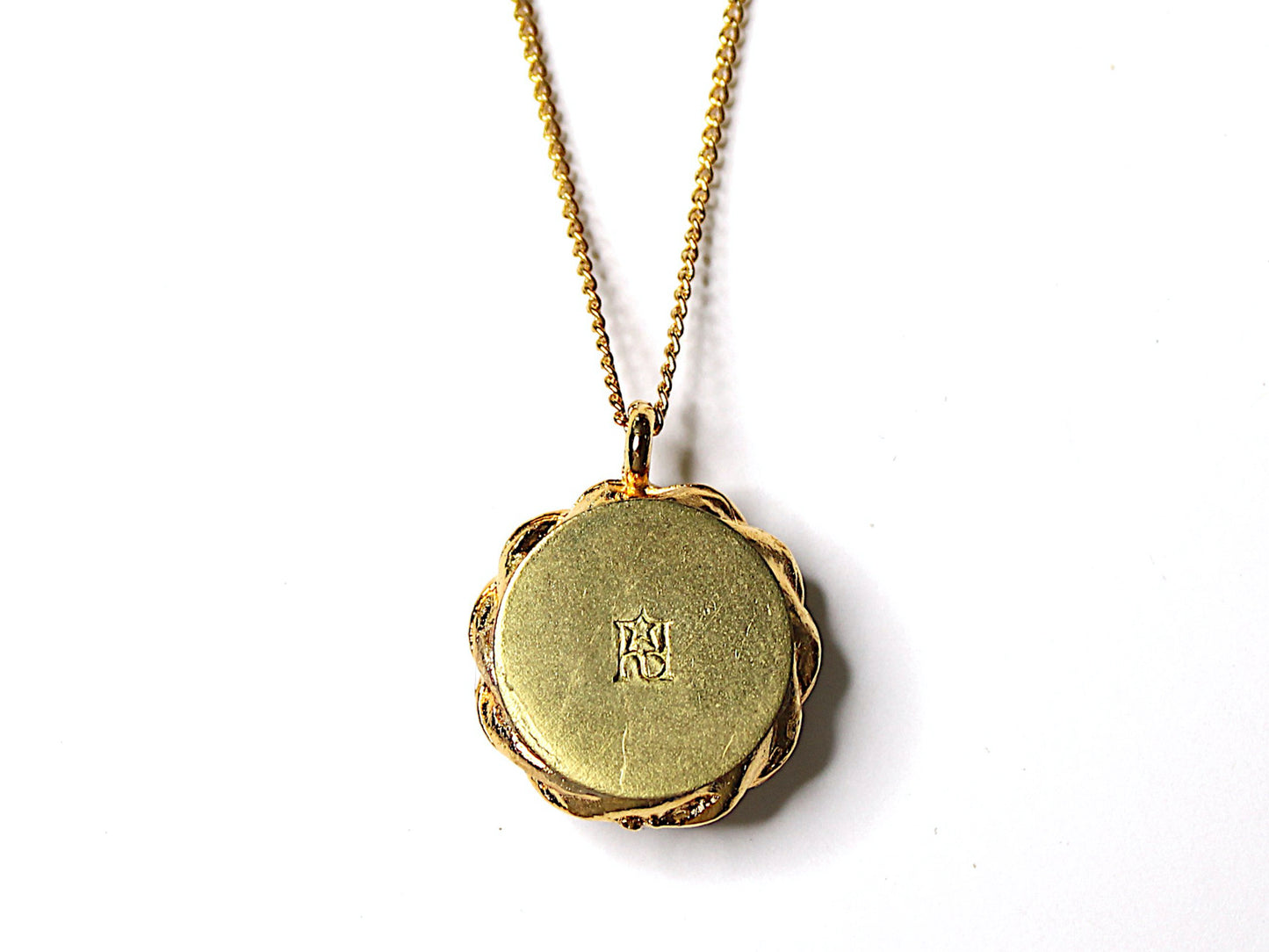 Vintage WWII Army Button on Gold Necklace | 1943-44 BR195