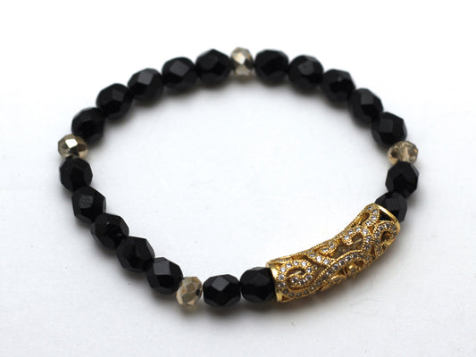 Black and Gold Bracelet