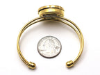 Black and Gold Cuff Bracelet
