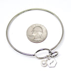 Perfectly Poised Pearl Bangle Bracelet