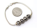 USMA Sterling Letter-Bead Bracelet