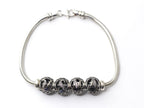 USMA Sterling Letter-Bead Bracelet