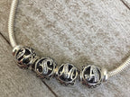 USMA Sterling Letter-Bead Bracelet